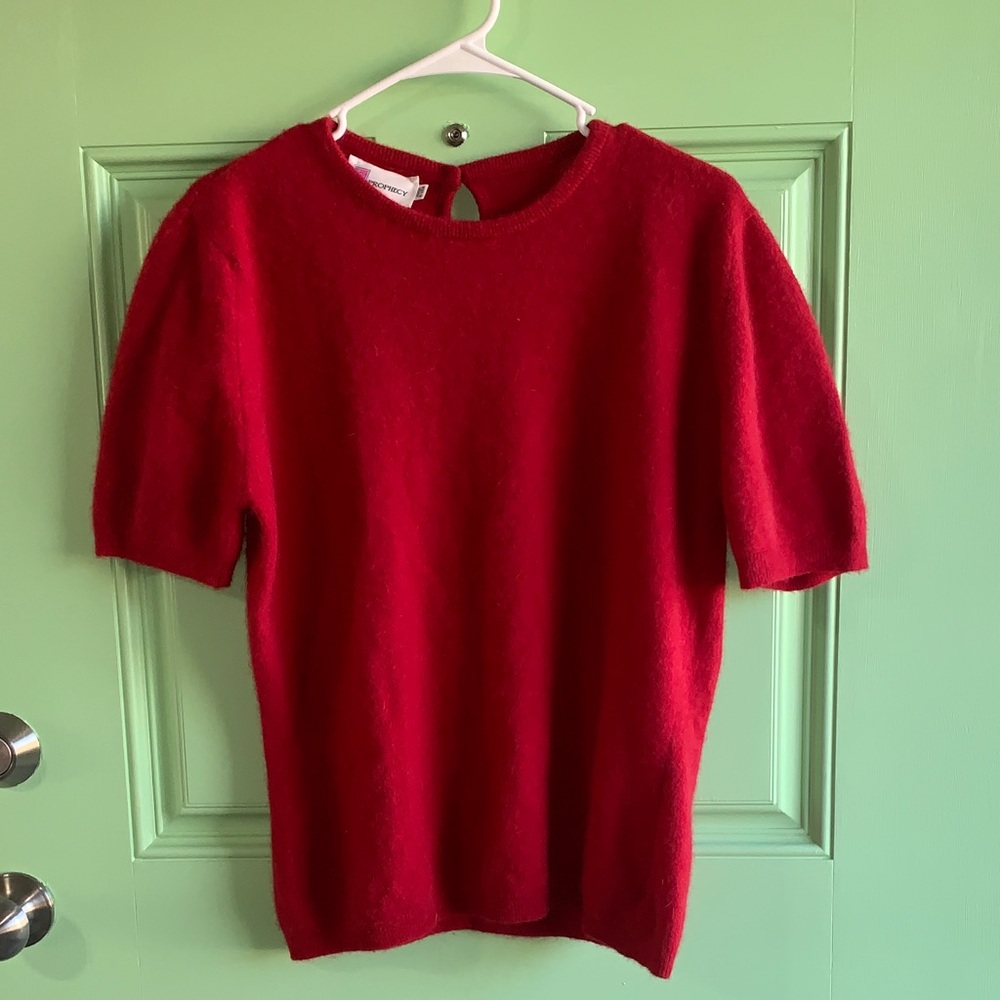 Prophecy 70% Lambswool Red Shirt - Women’s size Medium